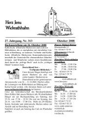 Oktober 2008, Nr. 313 - Herz-Jesu Wickrathhahn
