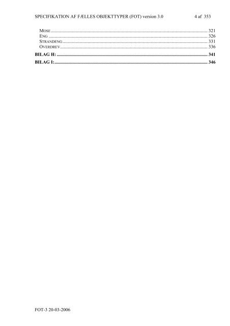 Specifikation for Fælles Objekt Typer (FOT) version 3.0 - FOTdanmark