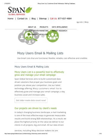 Get vital details for marketing with Mozy Users Mailing List