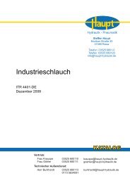 Industrieschlauch - Steffen Haupt - Hydraulik und Pneumatik