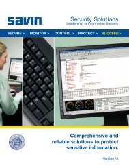 Download Brochure - Savin Corporation