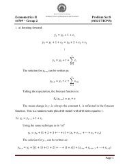 Econometrics II Problem Set 8 44709 â Group 2 (SOLUTIONS)