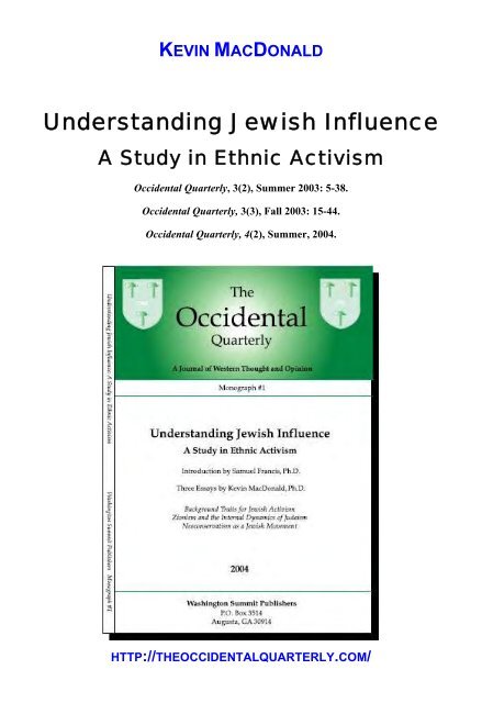 Understanding Jewish Influence - Adolf Hitler and Third Reich Media