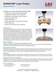 SURVEYOR® Laser Probes Specifications - Laser Design | GKS
