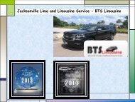 Jacksonville Limo and Limousine Service - BTS Limousine