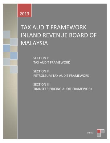 IRB Tax Audit Framework 2013_Tax Audit, Petroleum Tax Audit ...