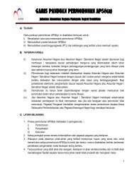 Lampiran A Garis Panduan Penyusunan Semula Kementerian Dari