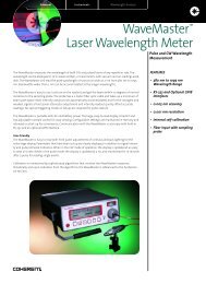 WaveMasterâ¢ Laser Wavelength Meter - Coherent
