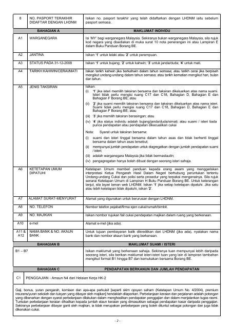 Nota Penerangan BE 2008 - Lembaga Hasil Dalam Negeri