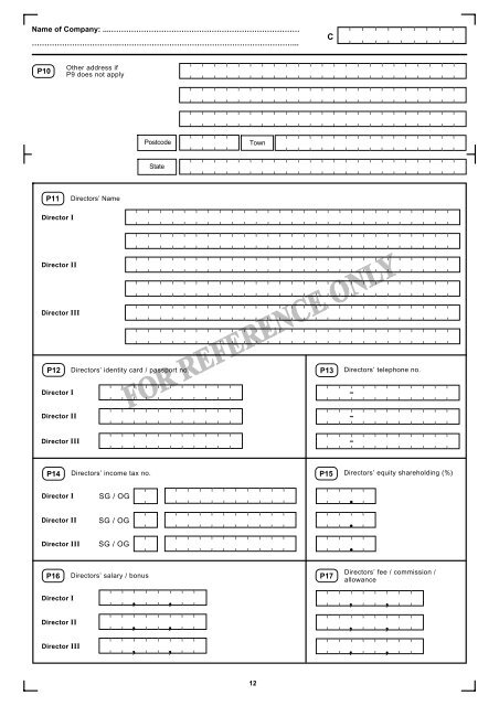 FORM C & F 2011