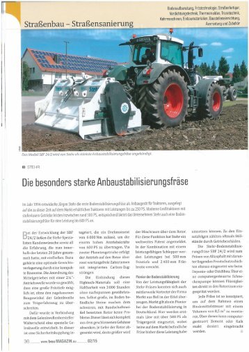 Stehr Bodenstabilisierungsfräse SBF 24-2