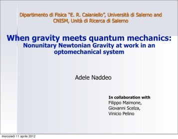 Non-unitary Newtonian Gravity at work in an optomechanical system