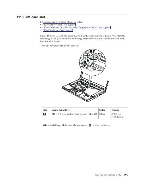 Thinkpad T500 and W500 Hardware Maintenance Manual - Lenovo