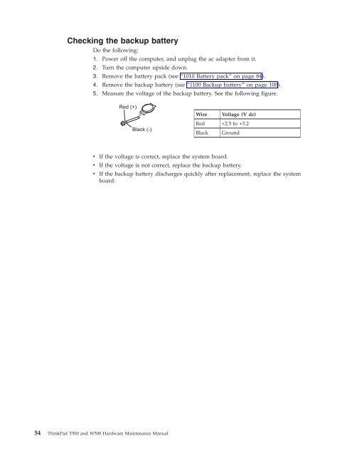 Thinkpad T500 and W500 Hardware Maintenance Manual - Lenovo