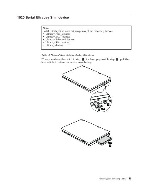 Thinkpad T500 and W500 Hardware Maintenance Manual - Lenovo