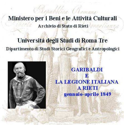 GARIBALDI E LA LEGIONE ITALIANA A RIETI NEL 1849 Inventario ...