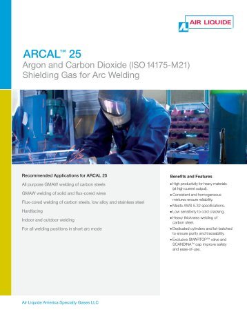 ARCAL 25 Datasheet - Air Liquide America Specialty Gases