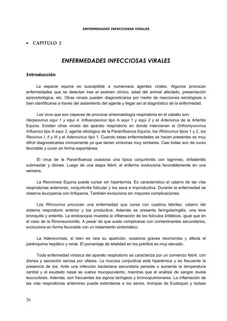 enfermedades infecciosas de los equinos - Facultad de Ciencias ...