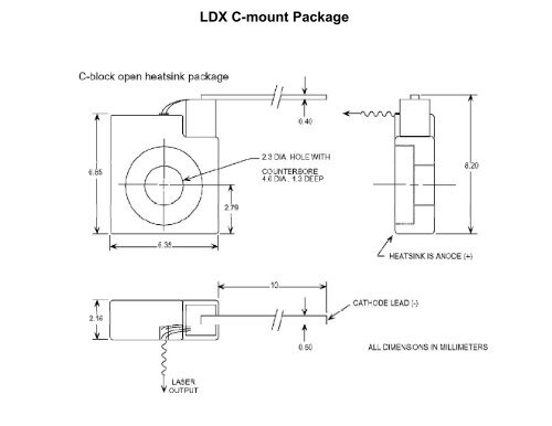 LDX C-mount Package - RPMC Lasers