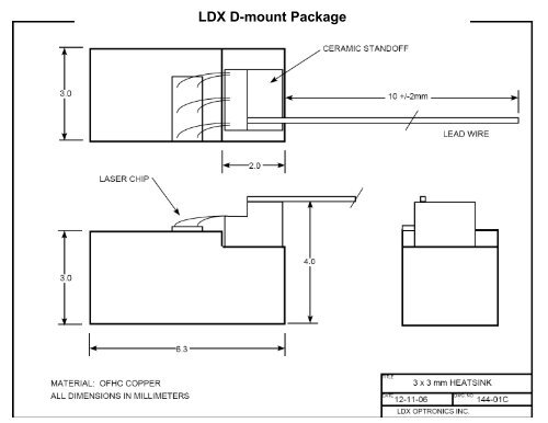 LDX C-mount Package - RPMC Lasers