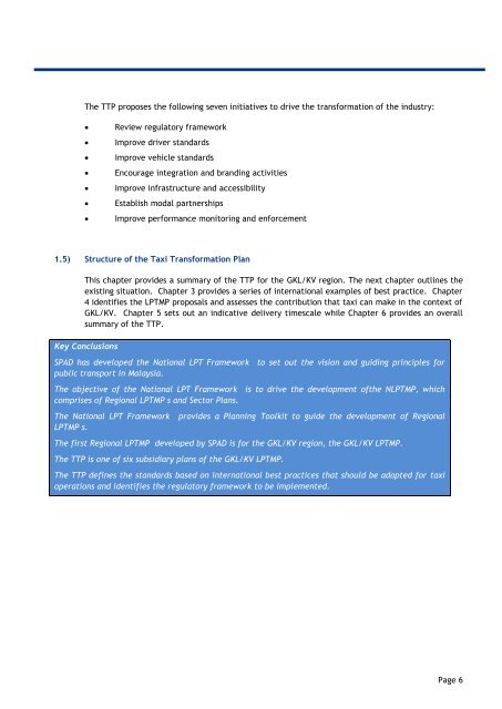 4. Developing the Taxi Transformation Plan - SPAD