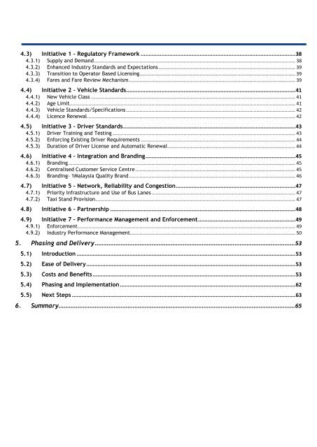 4. Developing the Taxi Transformation Plan - SPAD