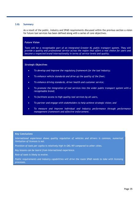 4. Developing the Taxi Transformation Plan - SPAD