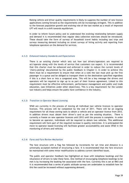 4. Developing the Taxi Transformation Plan - SPAD