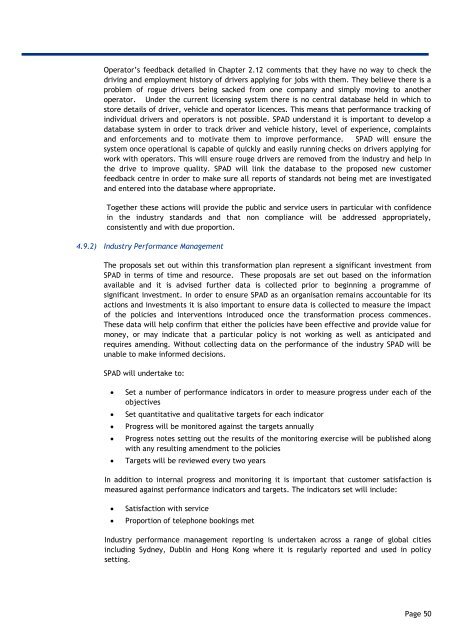 4. Developing the Taxi Transformation Plan - SPAD