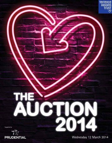 The 2014 Terrence Higgins Trust Auction catalogue