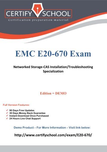 E20-670 Exam