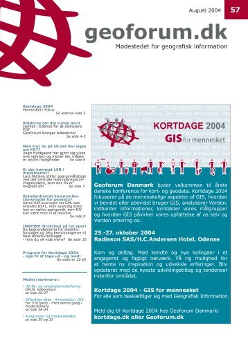 Konferenceprogram, tirsdag d. 26. oktober 2004 - GeoForum Danmark