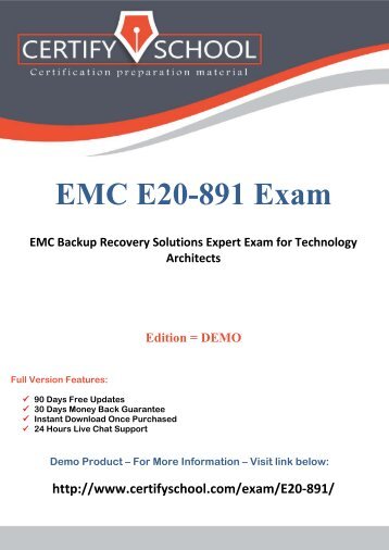 E20-891 Exam