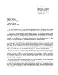 Follow up letter to AKC from BCOA - the Basenji Club of America