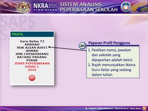 SISTEM ANALISIS PEPERIKSAAN SEKOLAH - SAPS - KPM