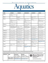 Class Schedules - Blount Memorial Hospital