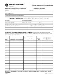 Medication form-spanish.indd - Blount Memorial Hospital