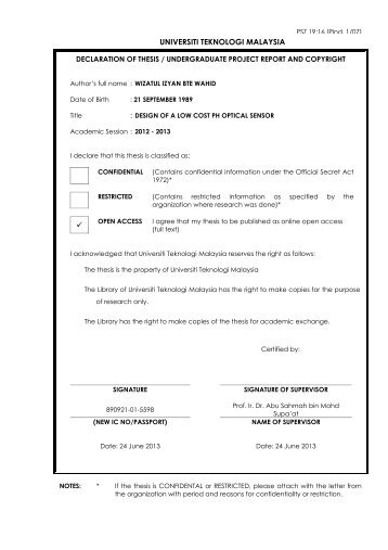 Thesis Template - UTM Format - FKE - UTM