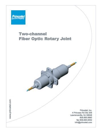 2-channel fiber optic rotary joints - Futurexusa.com