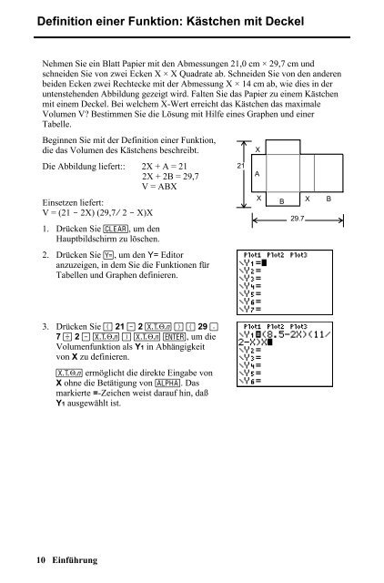 TI-82 STATS GRAPHISCHER RECHNER Bedienungsanleitung