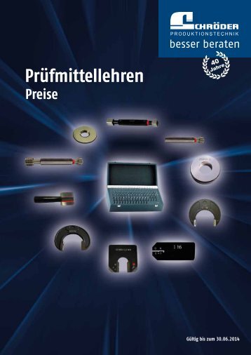 Prospekt: PrÃ¼fmittel - SchrÃ¶der Produktionstechnik GmbH