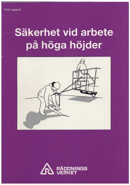 SÃ¤kerhet vid arbete pÃ¥ hÃ¶ga hÃ¶jder