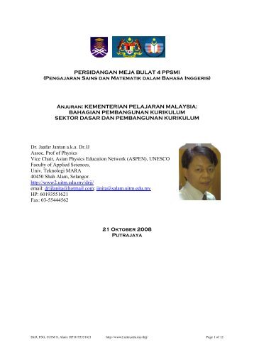 DrJJ PPSMI article 011008.pdf - Dr JJ or Dr Jaafar Jantan Homepage