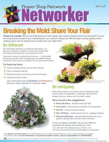 Breaking the Mold: Share Your Flair - Flower Shop Network