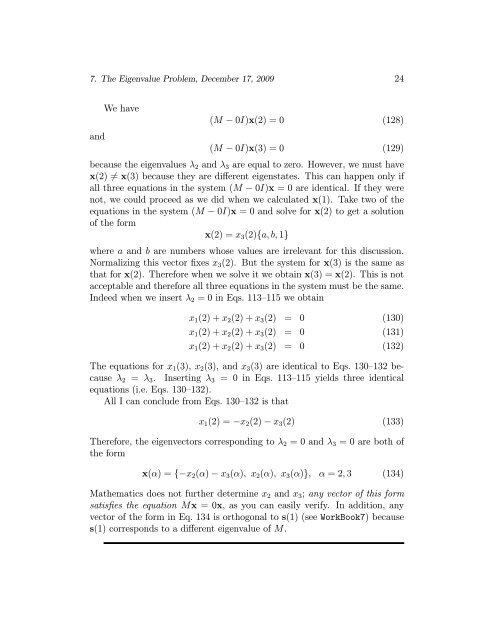 Chapter 7. The Eigenvalue Problem