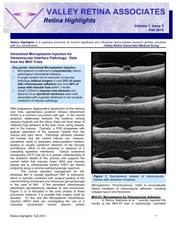 Intravitreal Ranibizumab (Lucentis) vs - Valley Retina Associates ...