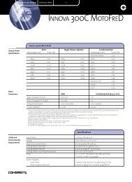 Innova 300C MotoFreD Data Sheet - Coherent