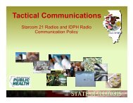 IDPH Starcom Operator Training - Cook County Department of ...