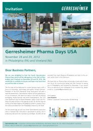 Gerresheimer Pharma Days USA
