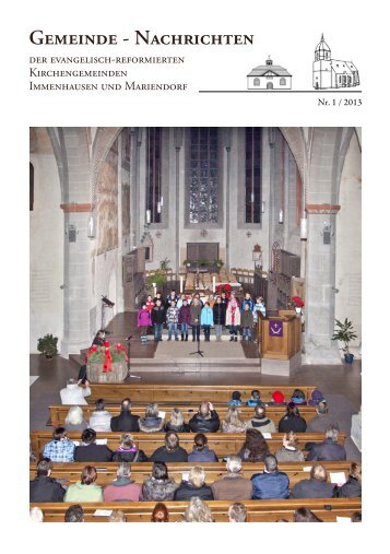 Gemeinde - Nachrichten - Ev. Kirchengemeinden Immenhausen ...